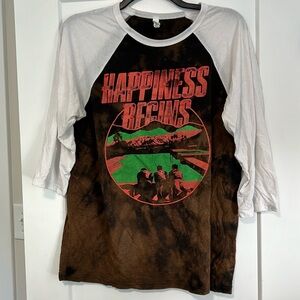 Jonas Brothers Bleached Dyed Happiness Begins Tour 3/4 Sleeve Shirt